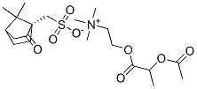 2-(2-acetyloxypropanoyloxy)ethyl-trimethyl-azanium, [(1S)-7,7-dimethyl -2-oxo-norbornan-1-yl]methanesulfonate Structure