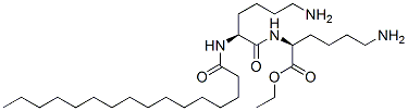 N(alpha)-palmitoyl-lysyllysine ethyl ester Structure