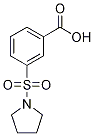 3-(pyrrolidin-1-ylsulfonyl)benzoic acid Structure