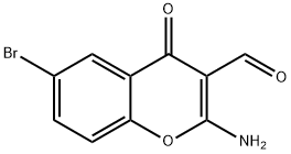 2-AMINO-6-BROMO-3-FORMYLCHROMONE Structure