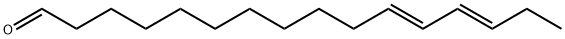 11,13-Hexadecadienal, (E,E)- Structure