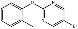 5-BROMO-2-(O-TOLYLOXY)PYRIMIDINE 구조식 이미지