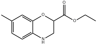 ETHYL 7-METHYL-3,4-DIHYDRO-2H-1,4-BENZOXAZINE-2-CARBOXYLATE 구조식 이미지