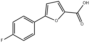 5-(4-FLUORO-PHENYL)-FURAN-2-CARBOXYLIC ACID 구조식 이미지