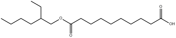 Decanedioic acid hydrogen 1-(2-ethylhexyl) ester Structure