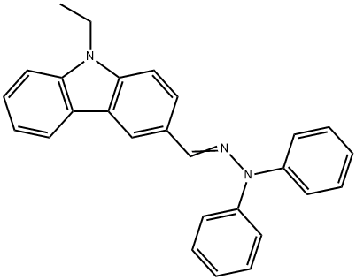 3-(DIPHENYLHYDRAZONOMETHYL)-9-ETHYLCARBAZOLE 구조식 이미지