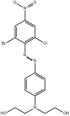 2,2'-[[4-[(2-Bromo-6-chloro-4-nitrophenyl)azo]phenyl]imino]bisethanol 구조식 이미지