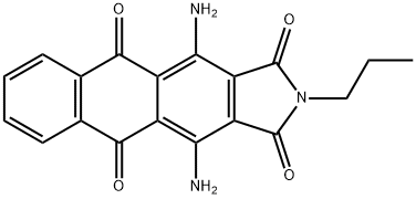 4,11-Diamino-2-propyl-1H-naphth[2,3-f]isoindole-1,3,5,10(2H)-tetrone 구조식 이미지