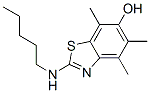 6-벤조티아졸롤,4,5,7-트리메틸-2-(펜틸아미노)- 구조식 이미지