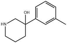 3-(3-METHYLPHENYL)-3-PIPERIDINOL Structure