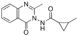 Cyclopropanecarboxamide, 2-methyl-N-(2-methyl-4-oxo-3(4H)-quinazolinyl)- 구조식 이미지