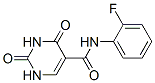 5-Pyrimidinecarboxamide,N-(2-fluorophenyl)-1,2,3,4-tetrahydro-2,4-dioxo- Structure