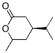 2H-Pyran-2-one,tetrahydro-6-methyl-4-(1-methylethyl)-,(4S)-(9CI) Structure