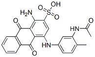 4-[[3-(acetylamino)-4-methylphenyl]amino]-1-amino-9,10-dihydro-9,10-dioxoanthracene-2-sulphonic acid 구조식 이미지