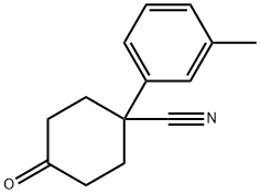 4-CYANO-4-(3-METHYLPHENYL)CYCLOHEXANONE 구조식 이미지