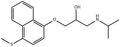 4'-methylthiopropranolol Structure