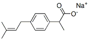벤젠아세트산,-알파-메틸-4-(3-메틸-2-부테닐)-,나트륨염(9CI) 구조식 이미지