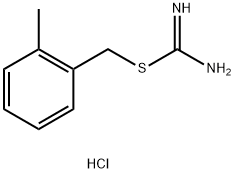 Carbamimidothioic acid, (2-methylphenyl)methyl ester, monohydrochloride Structure