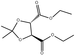 (4S,5S)-diethyl 2,2-diMethyl-1,3-dioxolane-4,5-dicarboxylate Structure