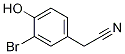 3-BROMO-4-HYDROXYPHENYLACETONITRILE Structure