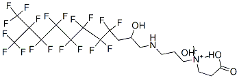 (2-carboxyethyl)-3-[[4,4,5,5,6,6,7,7,8,8,9,9,10,11,11,11-hexadecafluoro-2-hydroxy-10-(trifluoromethyl)undecyl]amino]propyldimethylammonium hydroxide  Structure