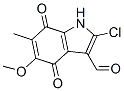 2-chloro-5-methoxy-6-methyl-4,7-dioxo-1H-indole-3-carbaldehyde 구조식 이미지