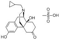 모르피난-6-온,17-(시클로프로필메틸)-3,14-디히드록시-,메탄술폰산염,L- 구조식 이미지