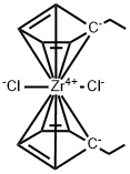 비스(에틸사이클로펜타디에닐)지르코늄디클로라이드 구조식 이미지