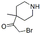 Ethanone, 2-bromo-1-(4-methyl-4-piperidinyl)- (9CI) Structure