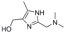 1H-Imidazole-4-methanol,  2-[(dimethylamino)methyl]-5-methyl-  (9CI) Structure