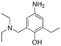 Phenol, 4-amino-2-[(diethylamino)methyl]-6-ethyl- (9CI) Structure