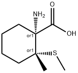 시클로헥산카르복실산,1-아미노-2-메틸-2-(메틸티오)-,시스-(9CI) 구조식 이미지