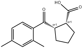 CIS-2-(2,4-DIMETHYLBENZOYL)CYCLOPENTANE-1-CARBOXYLIC ACID 구조식 이미지