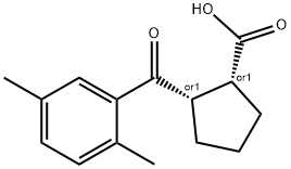 CIS-2-(2,5-DIMETHYLBENZOYL)CYCLOPENTANE-1-CARBOXYLIC ACID 구조식 이미지