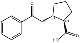 TRANS-2-(2-OXO-2-PHENYLETHYL)CYCLOPENTANE-1-CARBOXYLIC ACID Structure