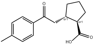 TRANS-2-[2-(4-METHYLPHENYL)-2-OXOETHYL]CYCLOPENTANE-1-CARBOXYLIC ACID Structure