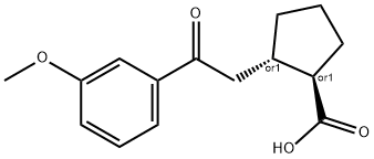 TRANS-2-[2-(3-METHOXYPHENYL)-2-OXOETHYL]CYCLOPENTANE-1-CARBOXYLIC ACID Structure