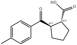 TRANS-2-(4-METHYLBENZOYL)CYCLOPENTANE-1-CARBOXYLIC ACID Structure