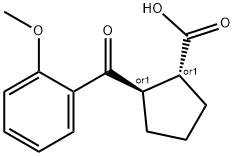 TRANS-2-(2-METHOXYBENZOYL)CYCLOPENTANE-1-CARBOXYLIC ACID Structure