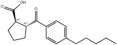 TRANS-2-(4-N-PENTYLBENZOYL)CYCLOPENTANE-1-CARBOXYLIC ACID Structure