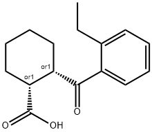 CIS-2-(2-ETHYLBENZOYL)CYCLOHEXANE-1-CARBOXYLIC ACID Structure