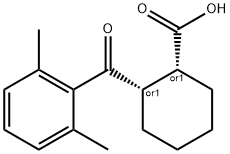 CIS-2-(2,6-DIMETHYLBENZOYL)CYCLOHEXANE-1-CARBOXYLIC ACID 구조식 이미지