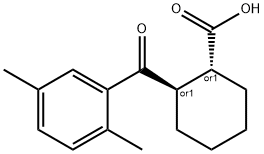 TRANS-2-(2,5-DIMETHYLBENZOYL)CYCLOHEXANE-1-CARBOXYLIC ACID Structure