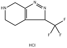 3-TRIFLUOROMETHYL-4,5,6,7-TETRAHYDRO-4-AZAINDAZOLE HYDROCHLORIDE Structure