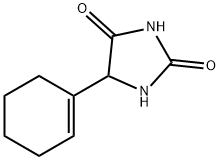 2,4-Imidazolidinedione,  5-(1-cyclohexen-1-yl)- Structure