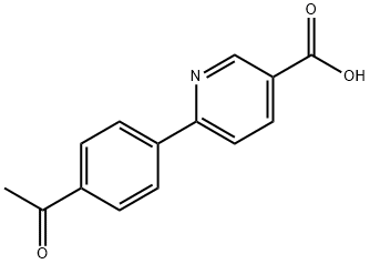 6-(2-카르복시페닐)-니코틴산 구조식 이미지