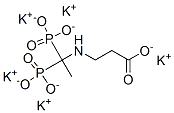 N-(1,1-디포스포노에틸)-베타-알라닌,칼륨염 구조식 이미지