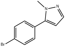 5-(4-브로모페닐)-1-메틸-1H-피라졸 구조식 이미지