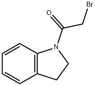 2-bromo-1-(2,3-dihydro-1H-indol-1-yl)-1-ethanone 구조식 이미지