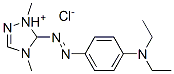 5-[[4-(diethylamino)phenyl]azo]-1,4-dimethyl-1H-1,2,4-triazolium chloride 구조식 이미지